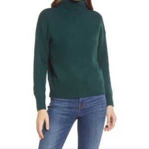 Madewell Dillon Mock Neck Alpaca Wool Blend Sweater Green Size 3X New With Tags!